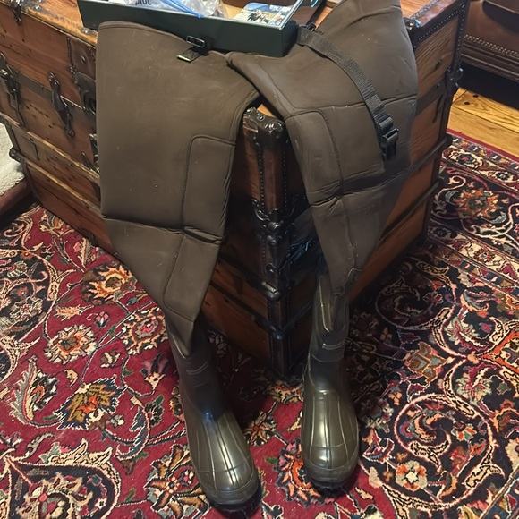 Cabela’s Insulated Hip Wader Felt Soled Brown Size 11 Boots; Practically New main image 15